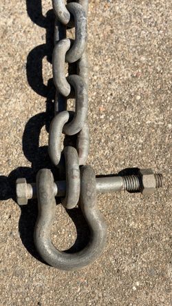 4ft Heavy Duty 5/16" Galvanized Utility Chain with Clevis Shackle