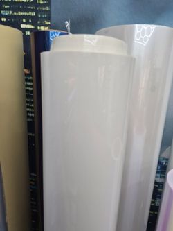 White vinyl wrap by the yard