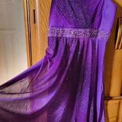 Size 12- Sparkling Purple Dress 