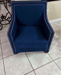 Accent Emery Blue Chair- Good Condition