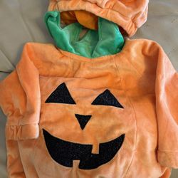 Baby Pumpkin Costume Size 0-6 Months NWOT