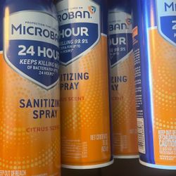 Microban Sanitizing Spray 15oz