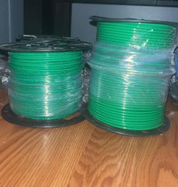 Green Electrical Wire Spools