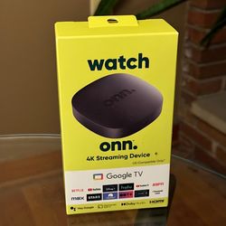 Onn 4K Android Google TV Streaming Device Onn.