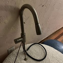 Brizo Odin 1.8 GPM Single Hole Pull Down Kitchen Faucet with Arc Spout - Less Handle