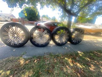24 rims and tires 6 lug Chevy gmc and more 305/35/r24