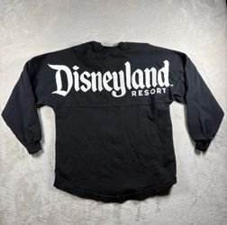 Disneyland Spirit Jersey Adult Size XS Black T Shirt Long Sleeve #5A