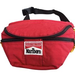 Vintage 1992 Marlboro Adventure Team Red Fanny Pack Bag