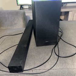 Samsung soundbar and subwoofer