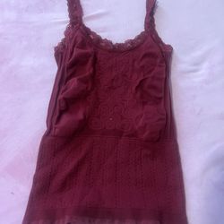 Red Lace Noodle Strap