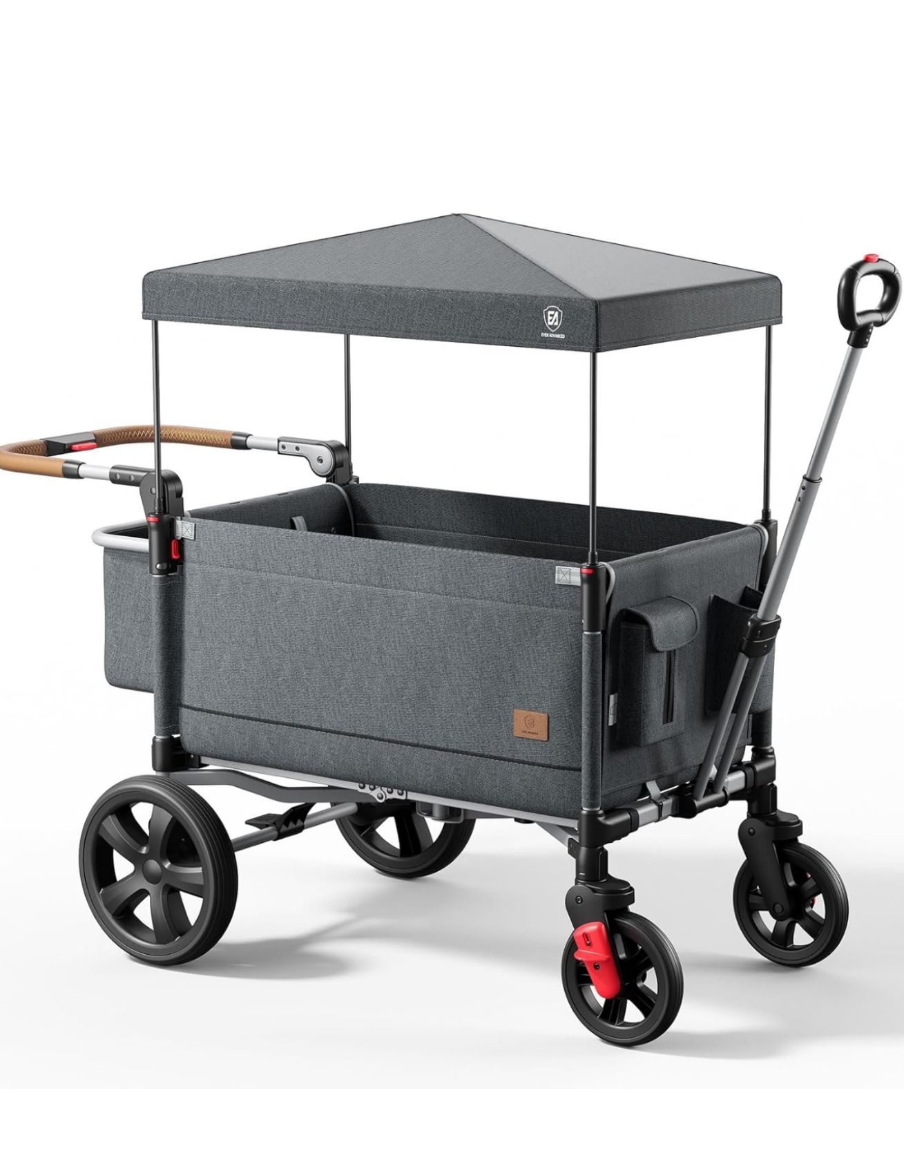 Side-unzip Wagon Stroller for 2 Kids