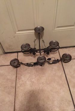 3 tier table metal candle holder