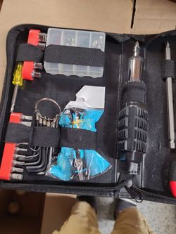 Multi-Piece Tool Kit with Zippered Case