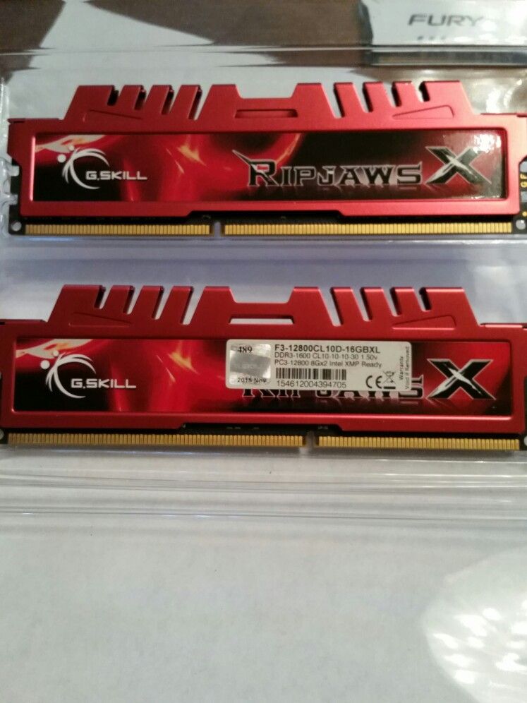 Gskill DDR3 ram Memory Sticks 1600