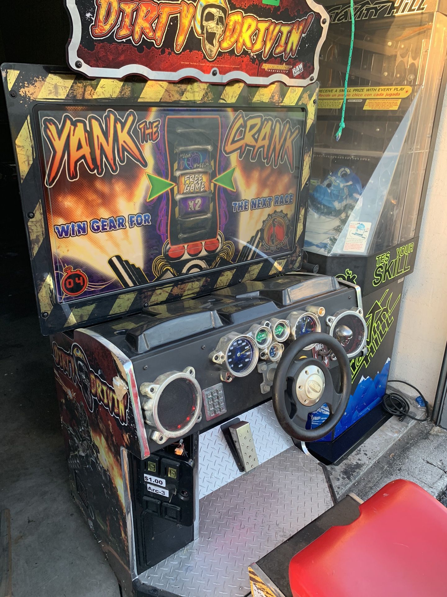 Dirty driving arcade machine