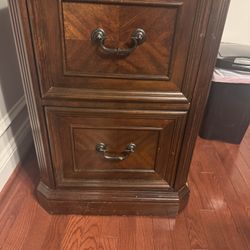 Mahogany Two Drawer Filing Cabinet 