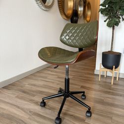 Flara Faux Leather Mid-Century Office Chair