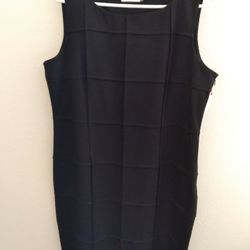 Calvin Klein Womens Size 14 Sleeveless Little Black Dress