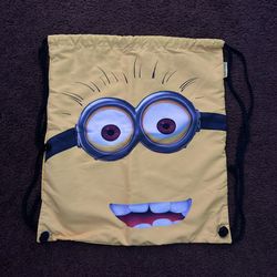 Universal Studios Despicable Me Minion Drawstring Backpack