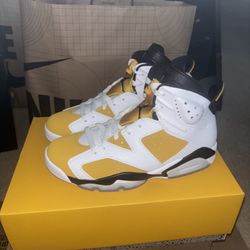 Air Jordan Retro 6 Yellow Ochre Size 10.5