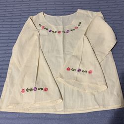 1 Off White Blouse