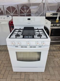 Sansung 5 burner white GAS stove