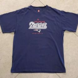 Men's NFL New England Patriots Shirt Size L Blue
