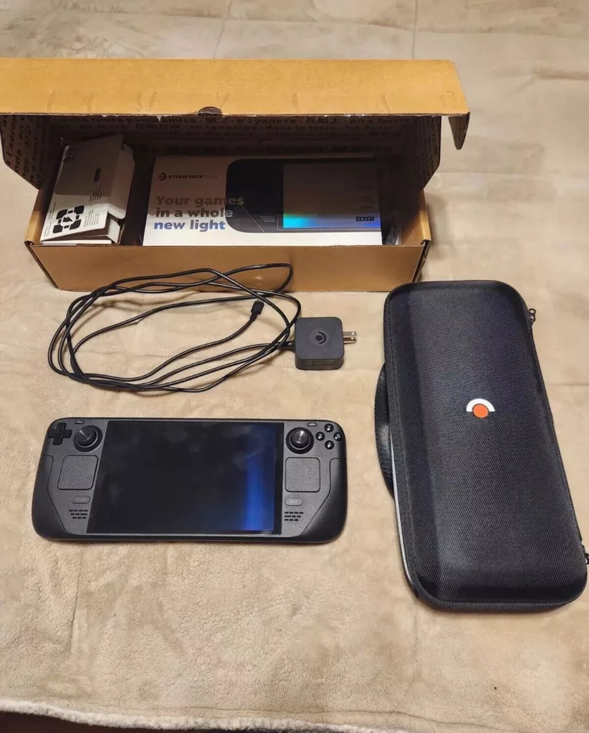 Working Perfectly OLED 512GB Black Handheld Console Bundle Excellent Condition