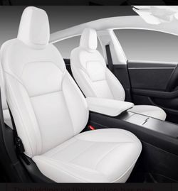 Leather car seat covers compatible 2025-2026 Tesla model y juniper