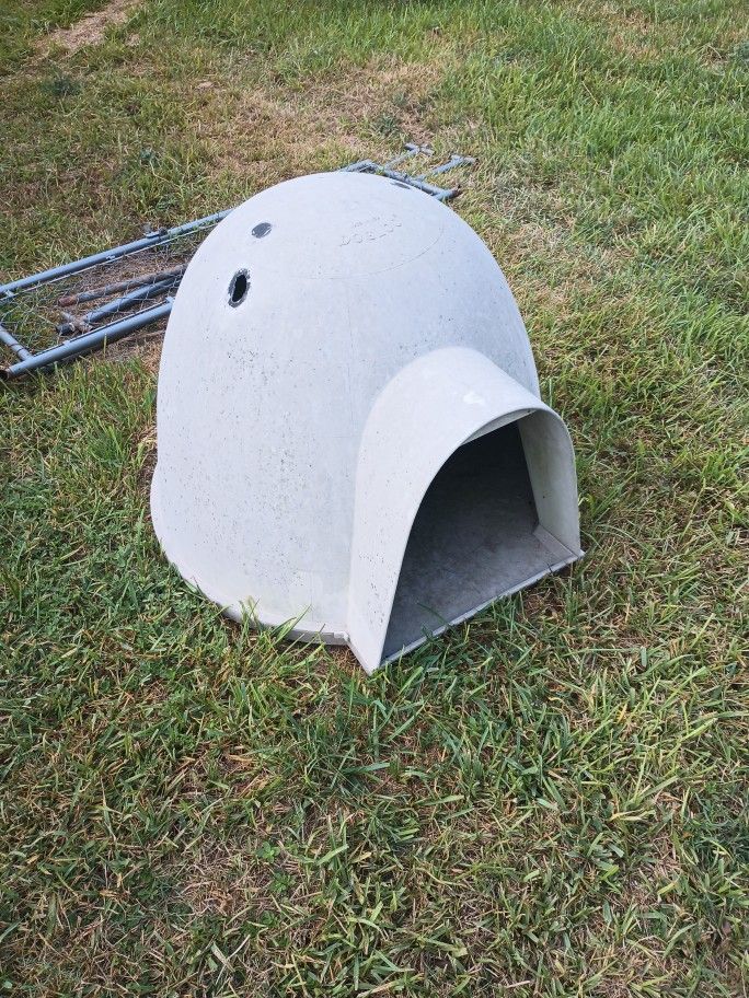 Dog Large House Igloo Style Gray