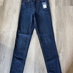 High rise skinny jeans