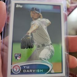 Texas Rangers Yu Darvish Short Print Image Variation 2012 Topps Rookie Baseball Card 