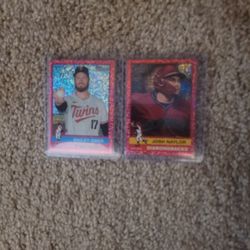 2025 Topps Heritage Pink Sparkle 2 Cards