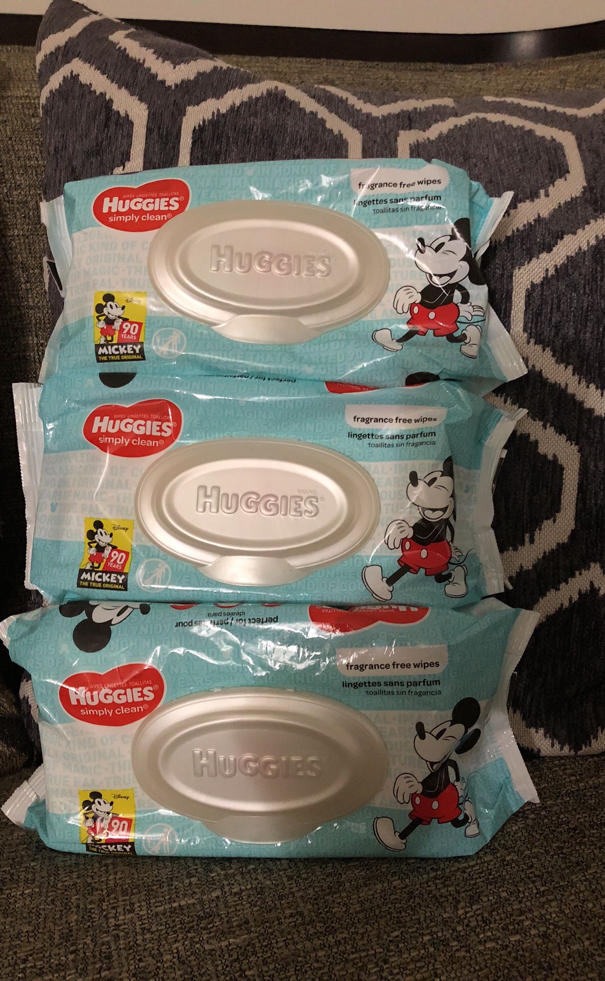 Not available 3 packs of Huggies Wipes. Please see all the pictures and read the description