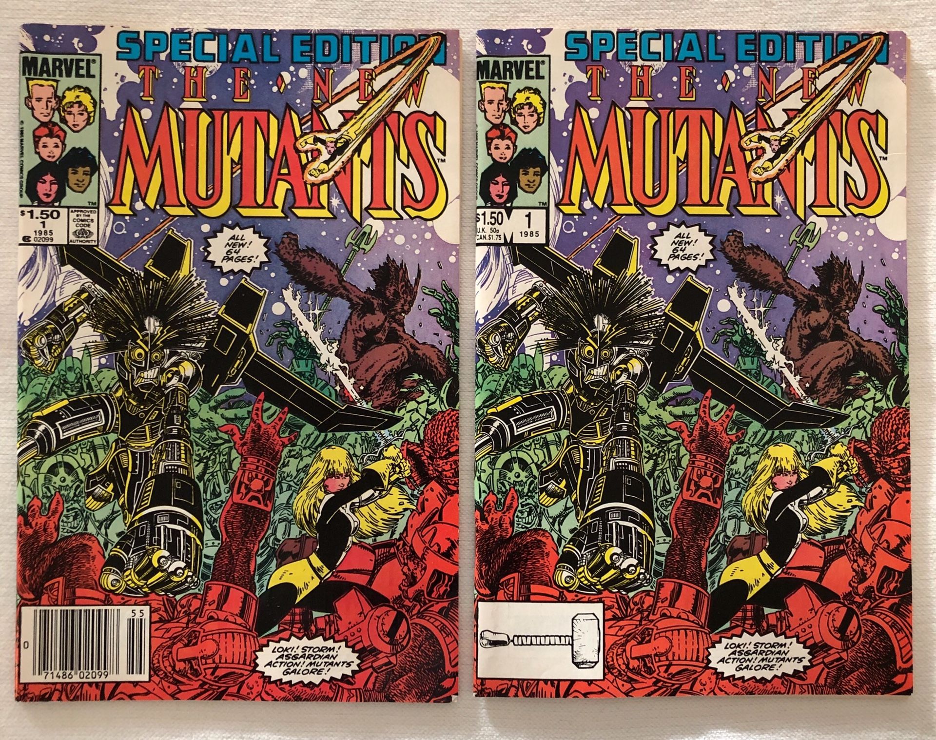 The New Mutants- Special Edition #1 with variant cover.