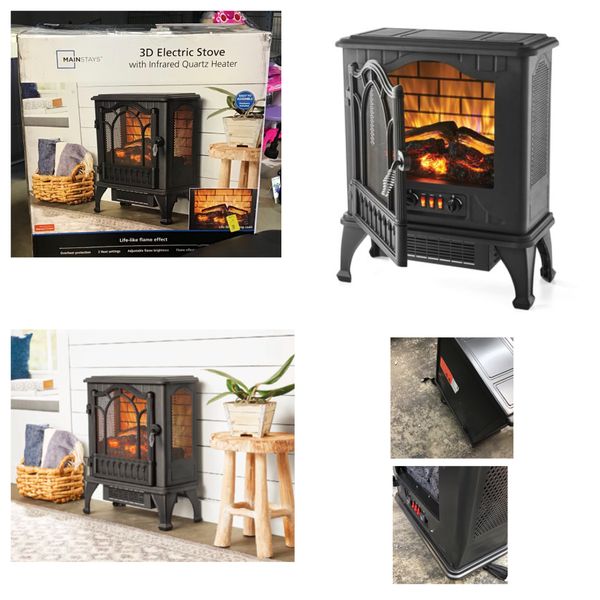 Mainstays 3D Infrared Quartz Electric Space Heater for ...