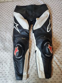 Alpinestars Leather Track Pants Size L
