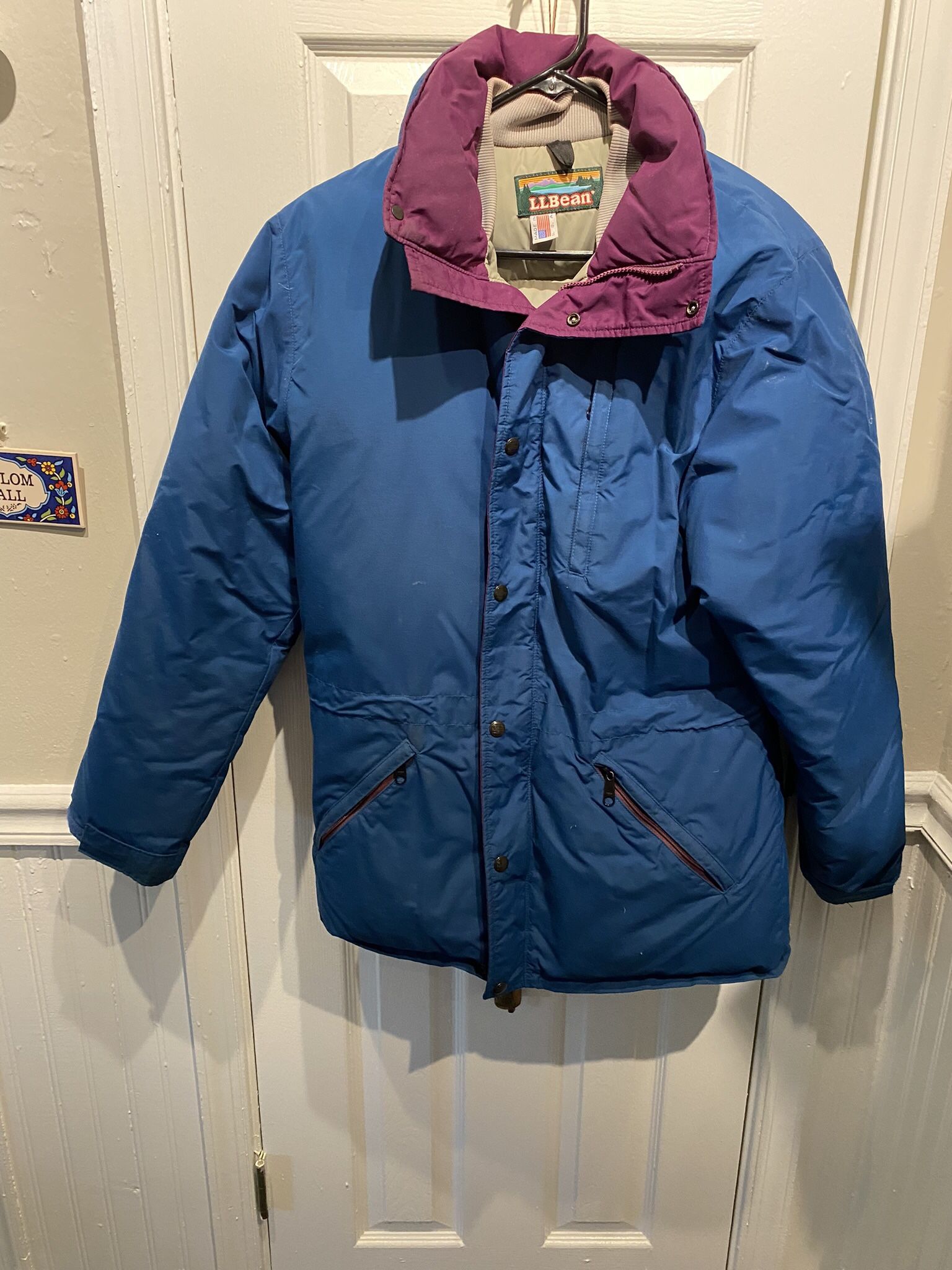 LL Bean Womans Medium Goose Down Parka