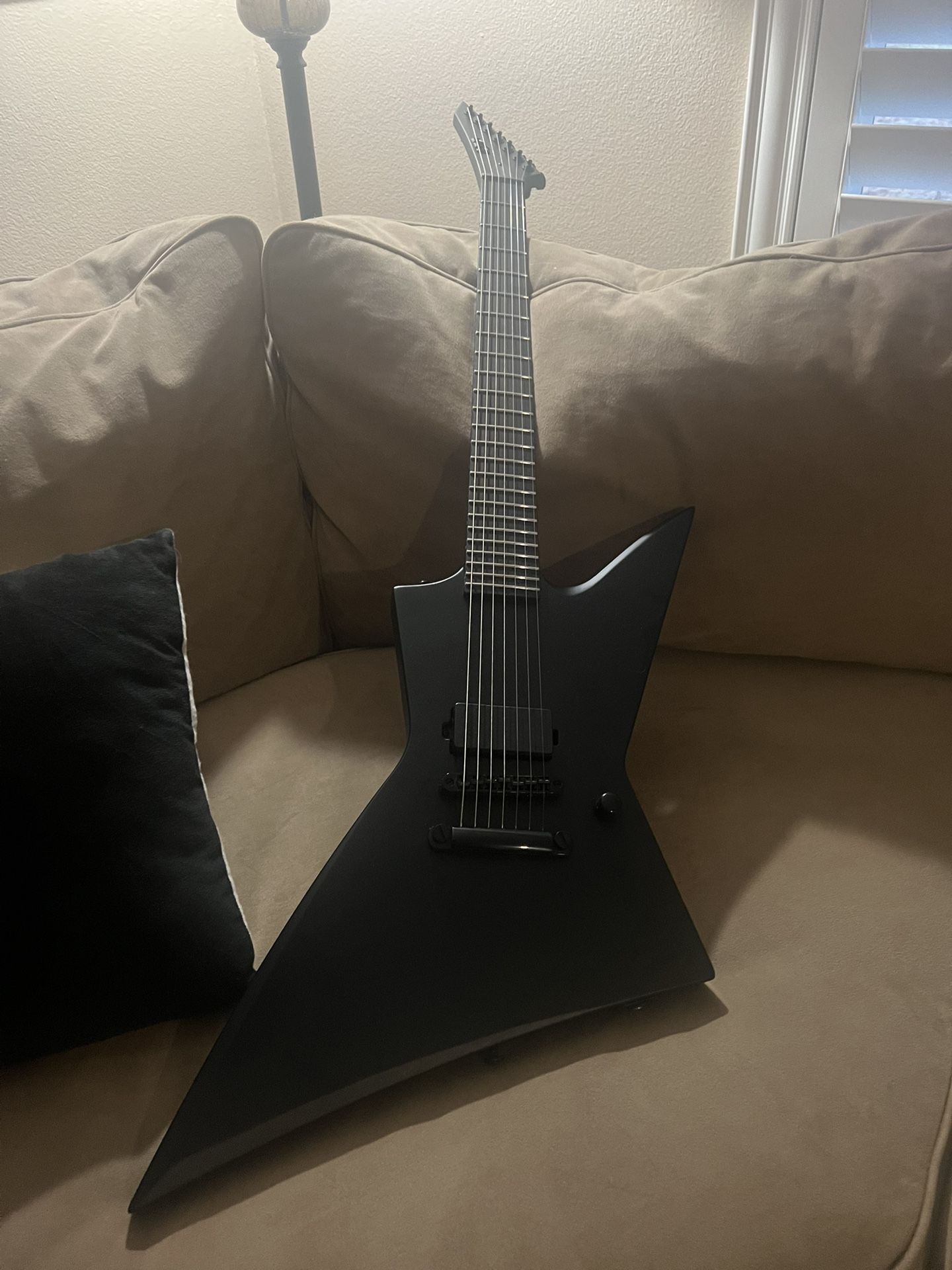 ESP LTD EX-7 Baritone Black Metal 2022 - Present - Black Satin
