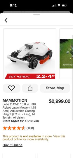 Luba 2 Robot Lawnmower 