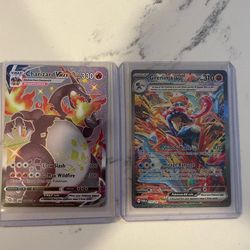Greninja ex and mega charizard