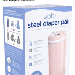 Ubbi Diaper Pail + 25 Bags