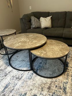 Living room table set