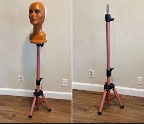 55 inches  Heavy Duty wig stand, with tray