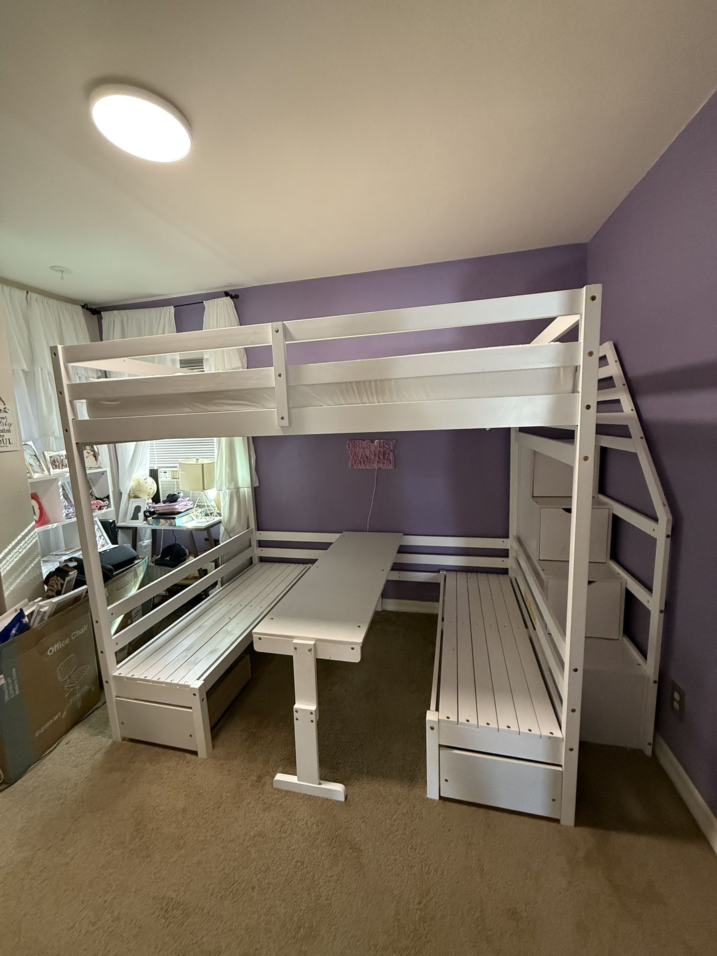 Wooden Full Loft Bed
