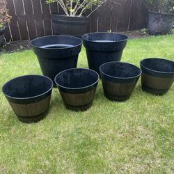 Lot of flower pots 
