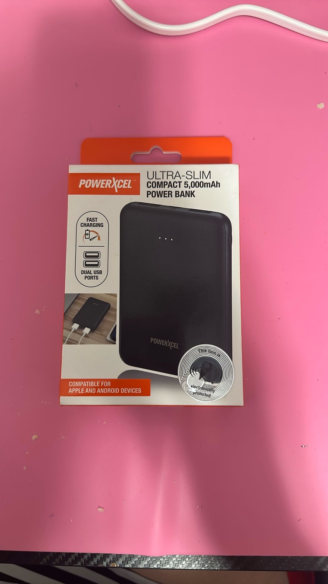 POWER BANK ULTRA SLIM COMPACT 5 For Apple Android POWERXCEL ,000MAH NEW