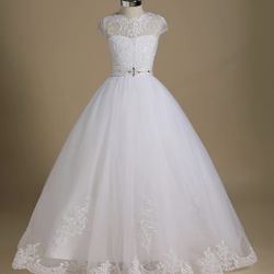White Dress For Communion Or Flower Girl 