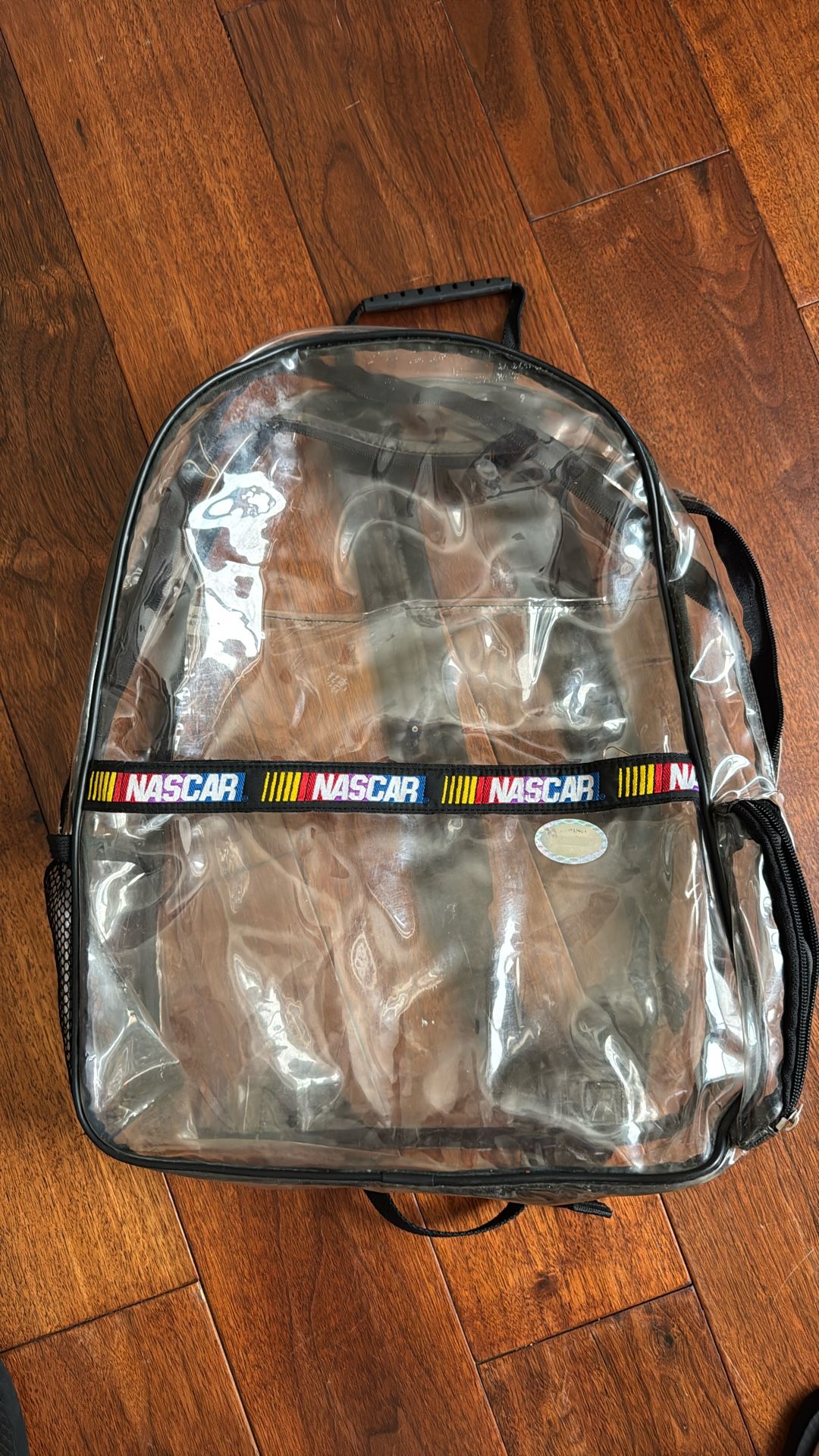 Vintage NASCAR Clear Backpack