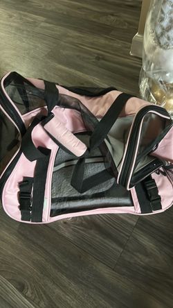 Pink Soft-Sided Pet Carrier Bag